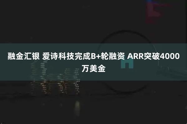 融金汇银 爱诗科技完成B+轮融资 ARR突破4000万美金
